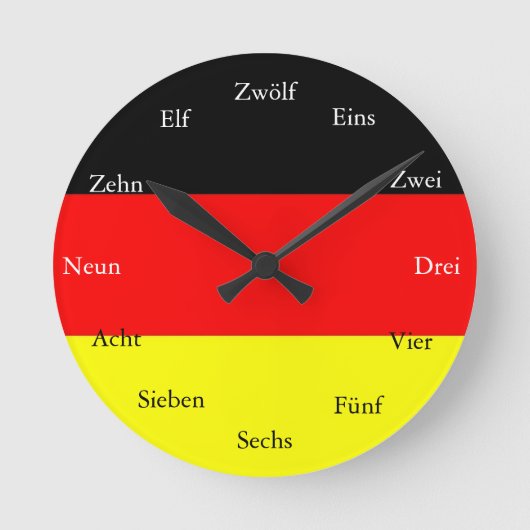 ドイツ時計 ラウンド壁時計 (正面)