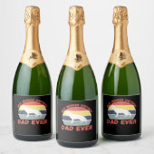 ドイツ最高のシェパードパパエバー引用文シおもしろいャード スパークリングワインラベル (ボトル)