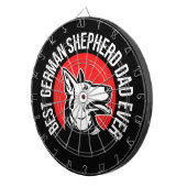 ドイツ最高のシェパードパパエバー ダーツボード (正面右)