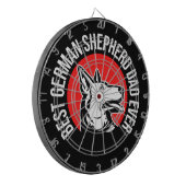 ドイツ最高のシェパードパパエバー ダーツボード (正面左)
