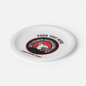 ドイツ最高のシェパードパパエバー ペーパープレート (アングル)