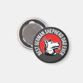 ドイツ最高のシェパードパパエバー マグネット (正面/裏面)