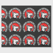 ドイツ最高のシェパードパパエバー ラッピングペーパー (フラット)