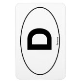 ドイツ楕円 マグネット (縦)