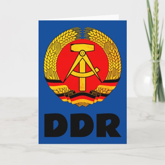 ドイツ民主共和国(DDR, GDR)東ドイツ サンキューカード (正面)