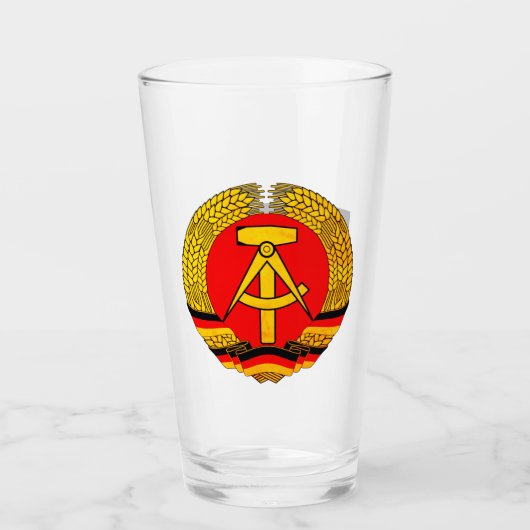 ドイツ民主共和国(DDR, GDR)東ドイツ タンブラーグラス (正面)