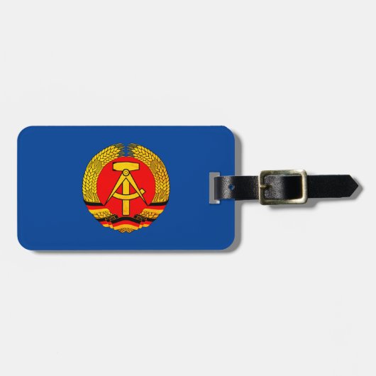 ドイツ民主共和国(DDR, GDR)東ドイツ ラゲッジタグ (正面横)