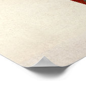 ドイツ水彩地図（ドイツ） ポスター (角)