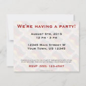 ドイツ波状旗 招待状 (裏面)