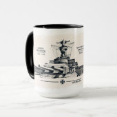ドイツ海軍戦艦ドイッチュラントマグ マグカップ (正面左)