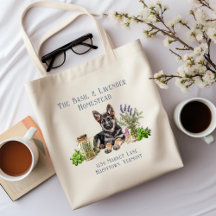 ドイツ牧羊犬のハーブ瓶 ホームステッド名