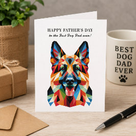ドイツ牧羊犬 オリジナル父の日 シーズンカード