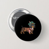 ドイツ犬ダッシュンドバイエルンウィーナーソーセージ_1 缶バッジ (正面&裏面)