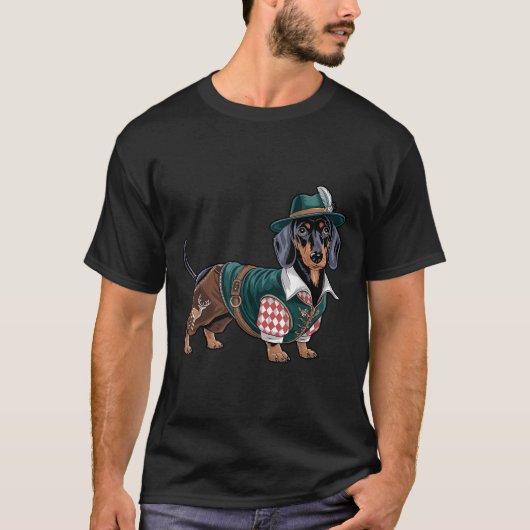 ドイツ犬ダッシュンドバイエルンウィーナーソーセージ_3 Tシャツ (正面)