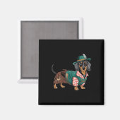 ドイツ犬ダッシュンドバイエルンウィーナーソーセージ_4 マグネット (正面/裏面)