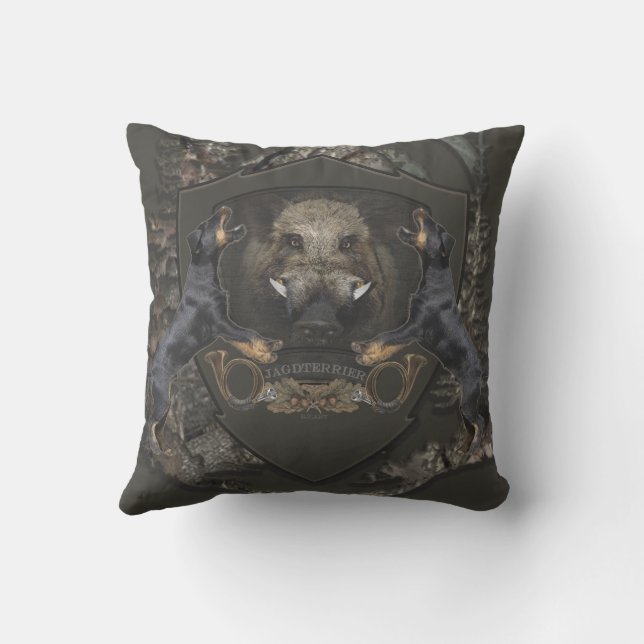 ドイツ狩りテリア（ジャグテリア） アウトドアクッション (裏面)