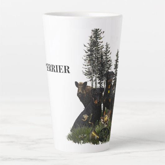 ドイツ狩りテリア（ジャグテリア） カフェラテマグ (正面)