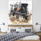 ドイツ狩りテリア（ジャグテリア） キャンバスプリント (インサイチュ (寝室))