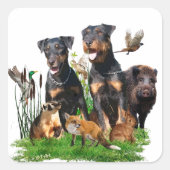 ドイツ狩りテリア（ジャグテリア） スクエアシール (正面)