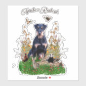 ドイツ狩りテリア（ジャグテリア）ステッカー シール (シート)