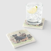 ドイツ狩りテリア（ジャグテリア） ストーンコースター (横)