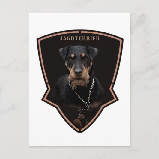 ドイツ狩りテリア（ジャグテリア）タペストリー ポストカード (正面)