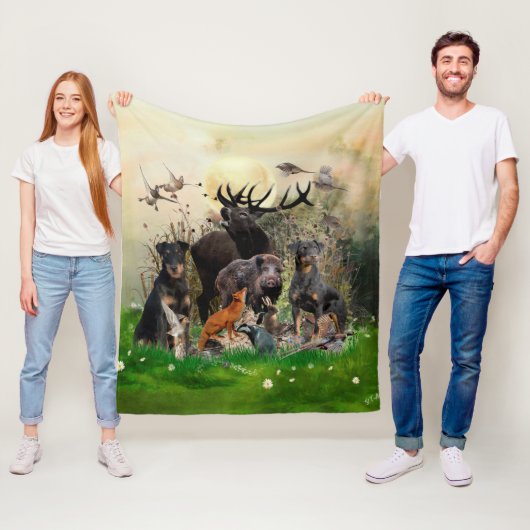 ドイツ狩りテリア（ジャグテリア） フリースブランケット (インサイチュ)