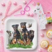 ドイツ狩りテリア（ジャグテリア） ペーパープレート (パーティー)