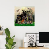 ドイツ狩りテリア（ジャグテリア） ポスター (ホームオフィス)