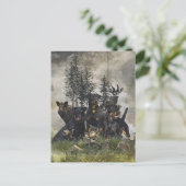 ドイツ狩りテリア(ジャグテリア) ポストカード (スタンド正面)