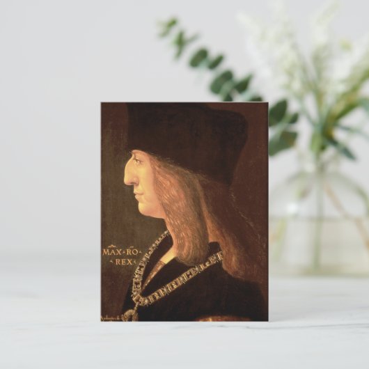 ドイツ皇帝マクシミリアン1世(1502年) ポストカード (スタンド正面)