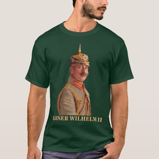 ドイツ皇帝ヴィルヘルム2世Tシャツ Tシャツ (正面)