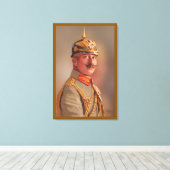 ドイツ皇帝Kaiser Wilhelm II、署名あり キャンバスプリント (インサイチュ (ウッドフロア))
