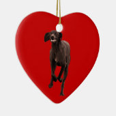 ドイツ短剣ポインター愛人 セラミックオーナメント (右)