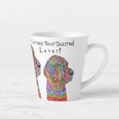 ドイツ短剣ポインター愛好家 カフェラテマグ (右)