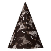 ドイツ短剣ポインタ犬の骨とポープリント パーティーハット (裏面)