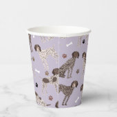 ドイツ短剣ポインタ犬の骨とポープリント  紙コップ (右)