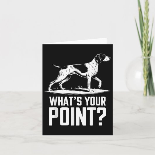 ドイツ短剣ポインタ犬Whats Your Point Gs カード (正面)