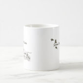ドイツ短剣ポインタ狩りウズリArt Mag コーヒーマグカップ (中央)