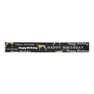 ドイツ短剣ポインタ誕生日リボン, GSP, サテンリボン