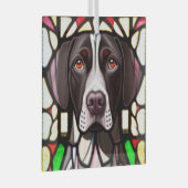 ドイツ短剣ポインタ「ステンドグラス」 ガラスオーナメント (正面右)