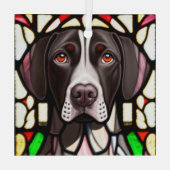 ドイツ短剣ポインタ「ステンドグラス」 ガラスオーナメント (裏面)