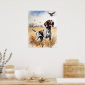 ドイツ短剣ポインタ – ドッグアートプリント ポスター (キッチン)