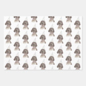 ドイツ短剣ポインタGSPドッグウォーターカラーアート ラッピングペーパーシート (正面2)