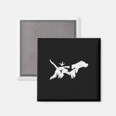 ドイツ短剣ポインタGsp狩り犬 マグネット (正面/裏面)