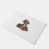 ドイツ短剣ポインタSanta Hat Christmas GSP ドアマット (アングル)
