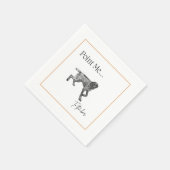 ドイツ短剣結婚指のナプキン スタンダードカクテルナプキン (角)