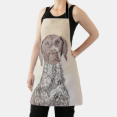 ドイツ短剣絵画ポインタ – Dog Art エプロン (インサイチュ)