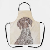 ドイツ短剣絵画ポインタ – Dog Art エプロン (正面)