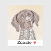 ドイツ短剣絵画ポインタ – Dog Art シール (シート)